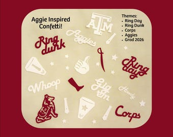 Texas A&M Inspired Confetti