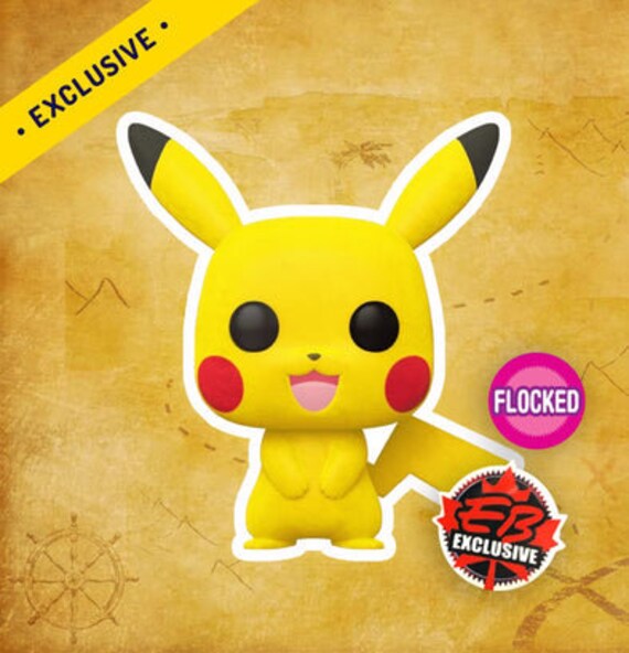 flocked pikachu pop