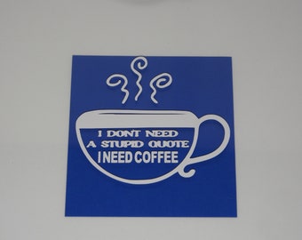 I NEED COFFEE Vinyl Decal