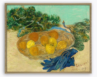 Stilleven van sinaasappelen door Vincent van Gogh - Vintage Oil Paintng Print - Art-998