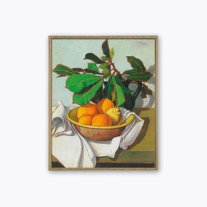 Oranges - Painting Print, Kitchen Wall Art Decor