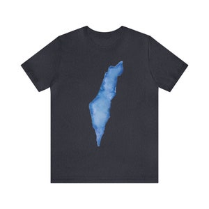 Israel Watercolor Tee - Israel Pride - Unisex Jersey Short Sleeve