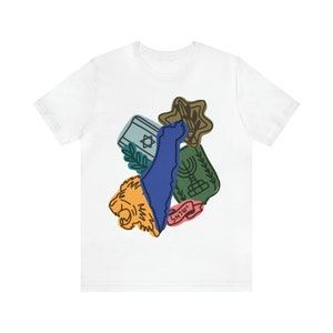 Israel Illustration Tee - Israel Pride - Unisex Jersey Short Sleeve - I Stand With Israel