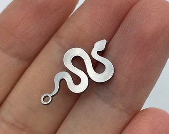 6pcs Stainless Steel Snake Stud Earrings, Serpent Earrings, Snake Earring Post, Steel Stud Earrings, Steel Laser Cut Jewelry Supplies