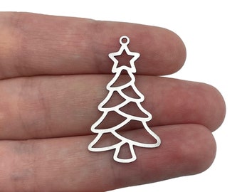 Lot De 40 Breloques Hiver/Noël – Flocons, Motifs Neige, Pour Fabrication Bijoux