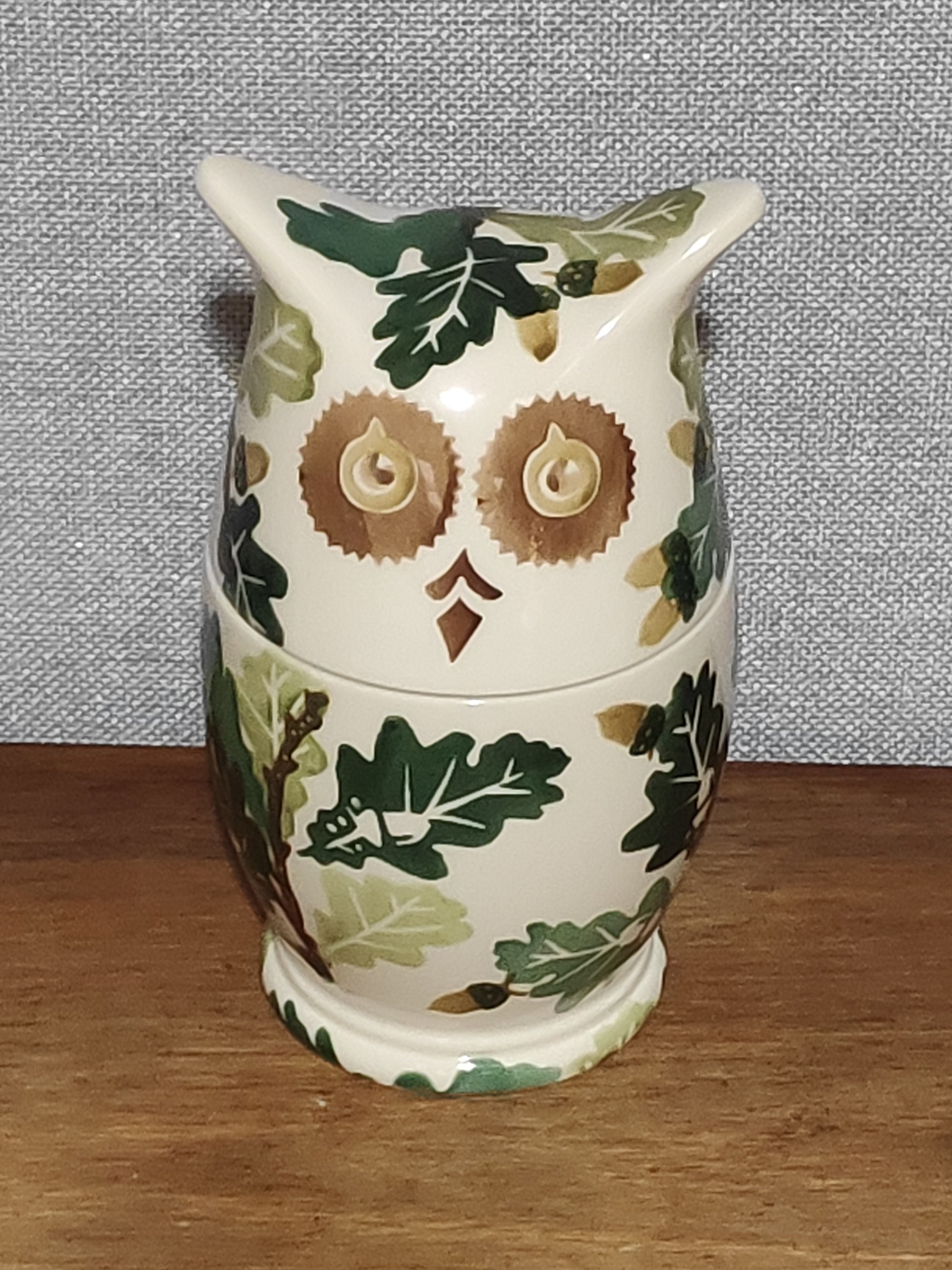 Emma Bridgewater Oak Owl Jar - 2021 - 1st Condition - Good Backstamp
