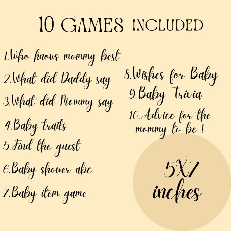 Baby Shower Games Bundle Editable Baby Shower Games Bees and Etsy