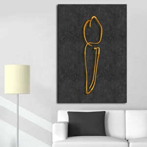 ABSTRACT Decorative Tooth Canvas Wall Art, Dentist Clinic Office Canvas Wall Art, Tooth Canvas Wall Art (2 color options)