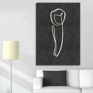 Abstract Decorative Tooth Canvas Wall Art, Dental Clinic Canvas Wall Art, Dentist Office Canvas Wall Art (2 color options)