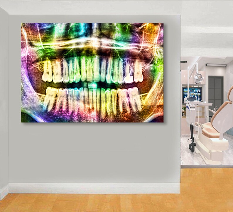 Dental Art Dentist Dental Clinic Dentistry Chin Xray Etsy