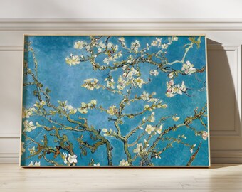 Van Gogh Almond Blossom Print, Vintage Floral Wall Art, Impressionist Painting