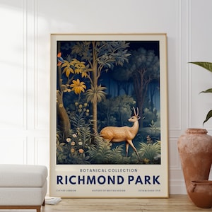 Richmond Part Naturposter, Druck der botanischen Sammlung, Waldwild, natürliches Kunstwerk, elegantes und stilvolles Dekor, Einweihungsgeschenk für Sie