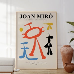Joan Miro Abstract Art Print, Modern Wall Art Poster, Contemporary Artwork, Gallery Wall Decor, Famous Artist Work, 20th Century Art Gift
