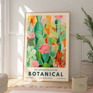 Mexikanischen Kaktus Druck, Botanische Wand Kunst Poster, Mexikanische Blumen Dekor, Moderne Kunstwerke, Natur Inspiriert, Kunst Geschenk für Kakteen Liebhaber