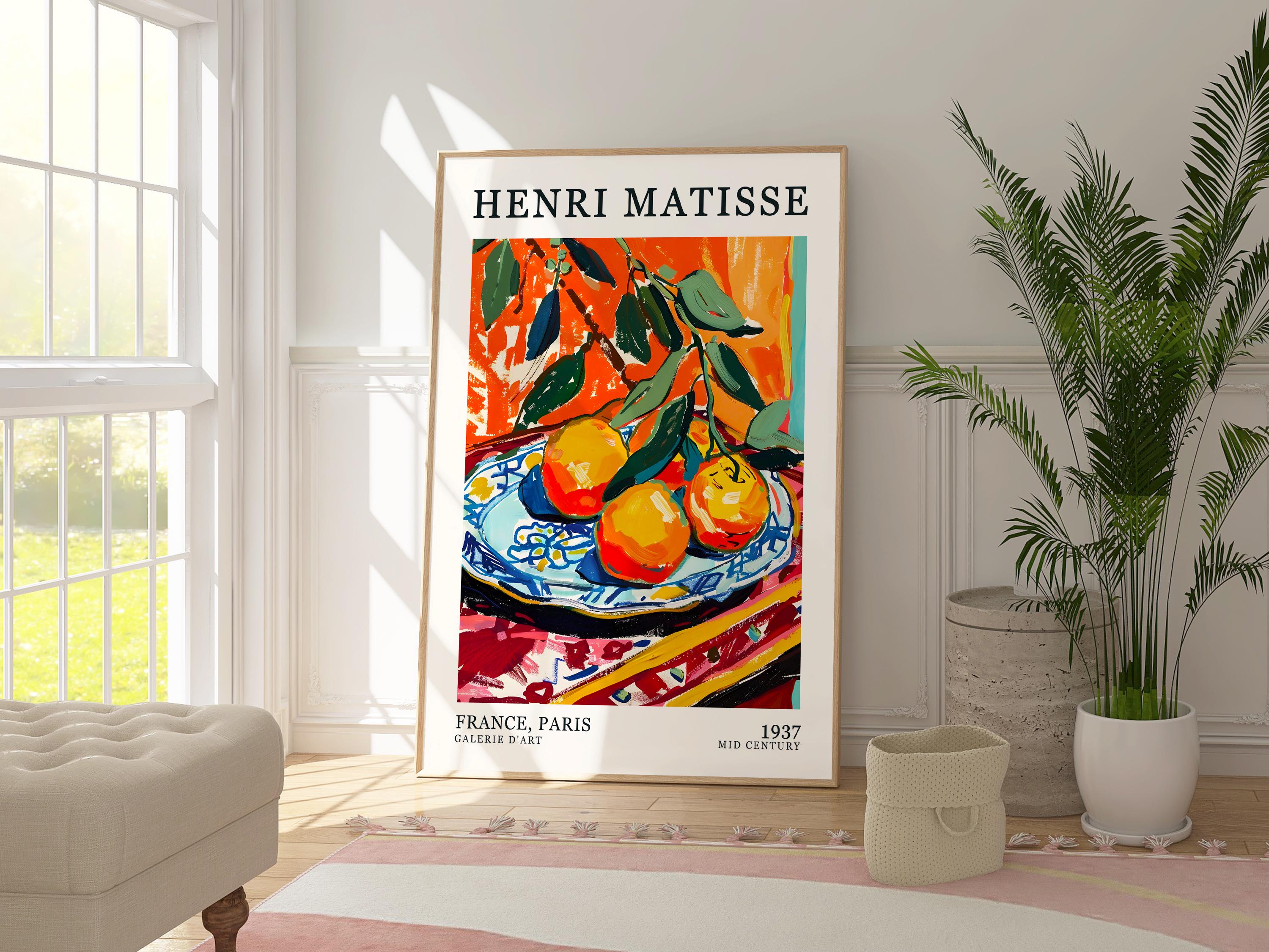 Henri Matisse Oranges Art Print, Still Life, Mid Century Modern