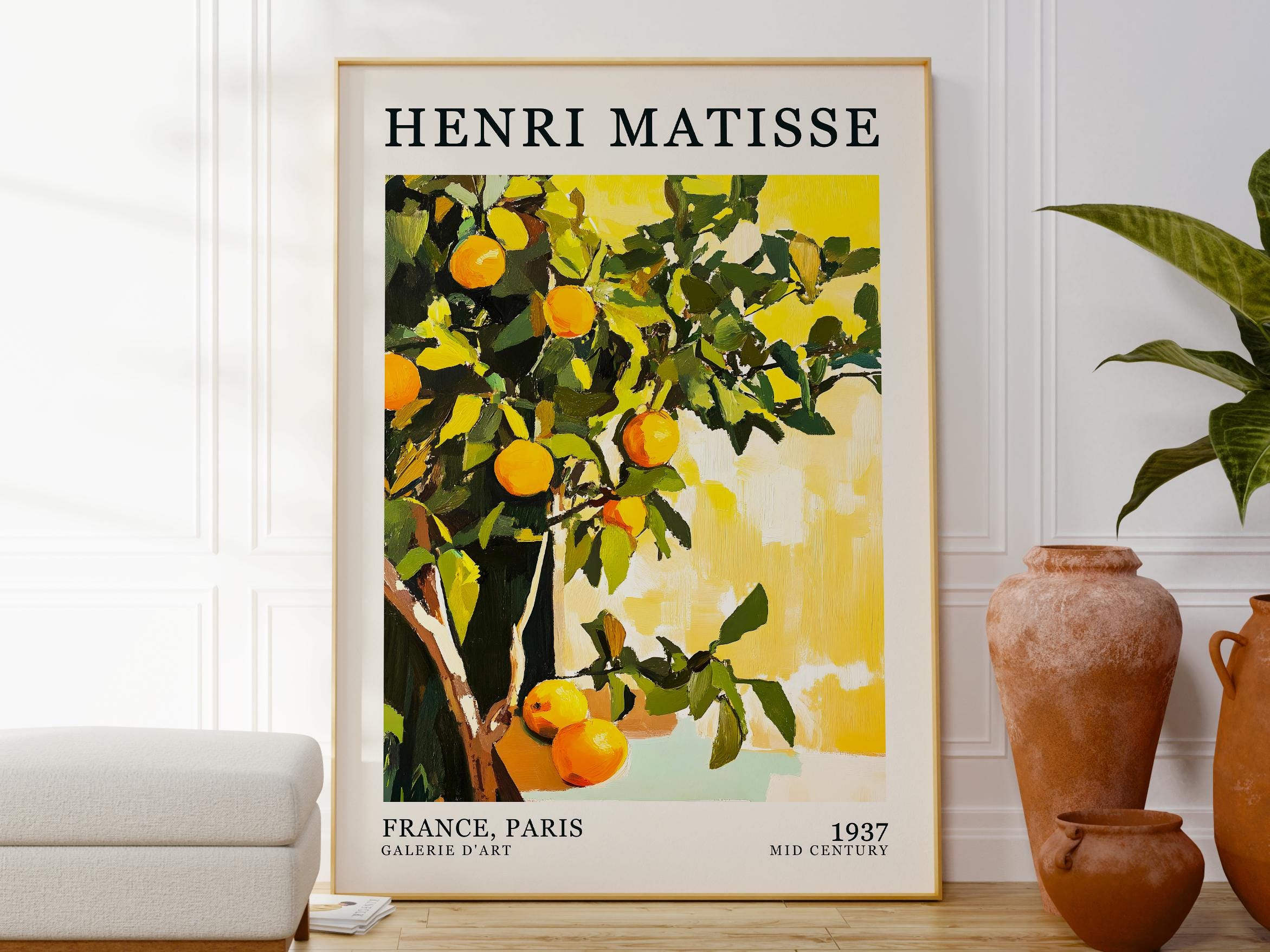 Henri Matisse Oranges Art Print, France Paris Gallery Wall Art