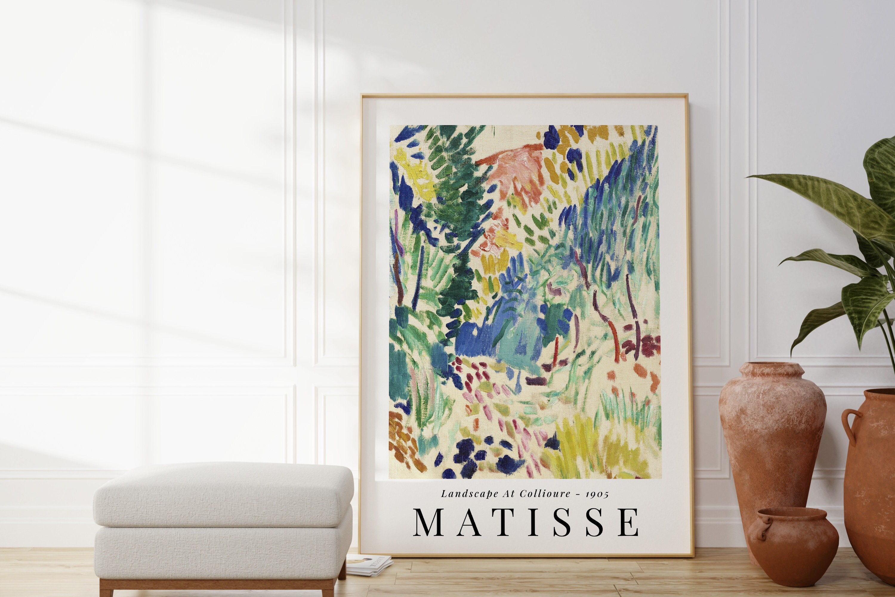 Matisse Landscape At Collioure Print, Abstract Artwork, Colourful Modern Art Poster, Housewarming Gift, Gallery Wall Art, Elegant Painting