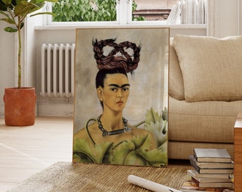 フリーダ・カーロの三つ編みの自画像プリント、ギャラリーオリジナル