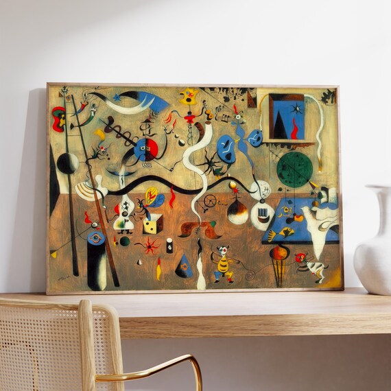 Joan Miro Harlequin's Carnival Print, Modern Abstract Art Poster