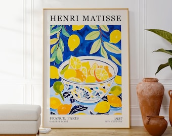 Nature morte aux citrons Matisse Gallery, art mural, impression