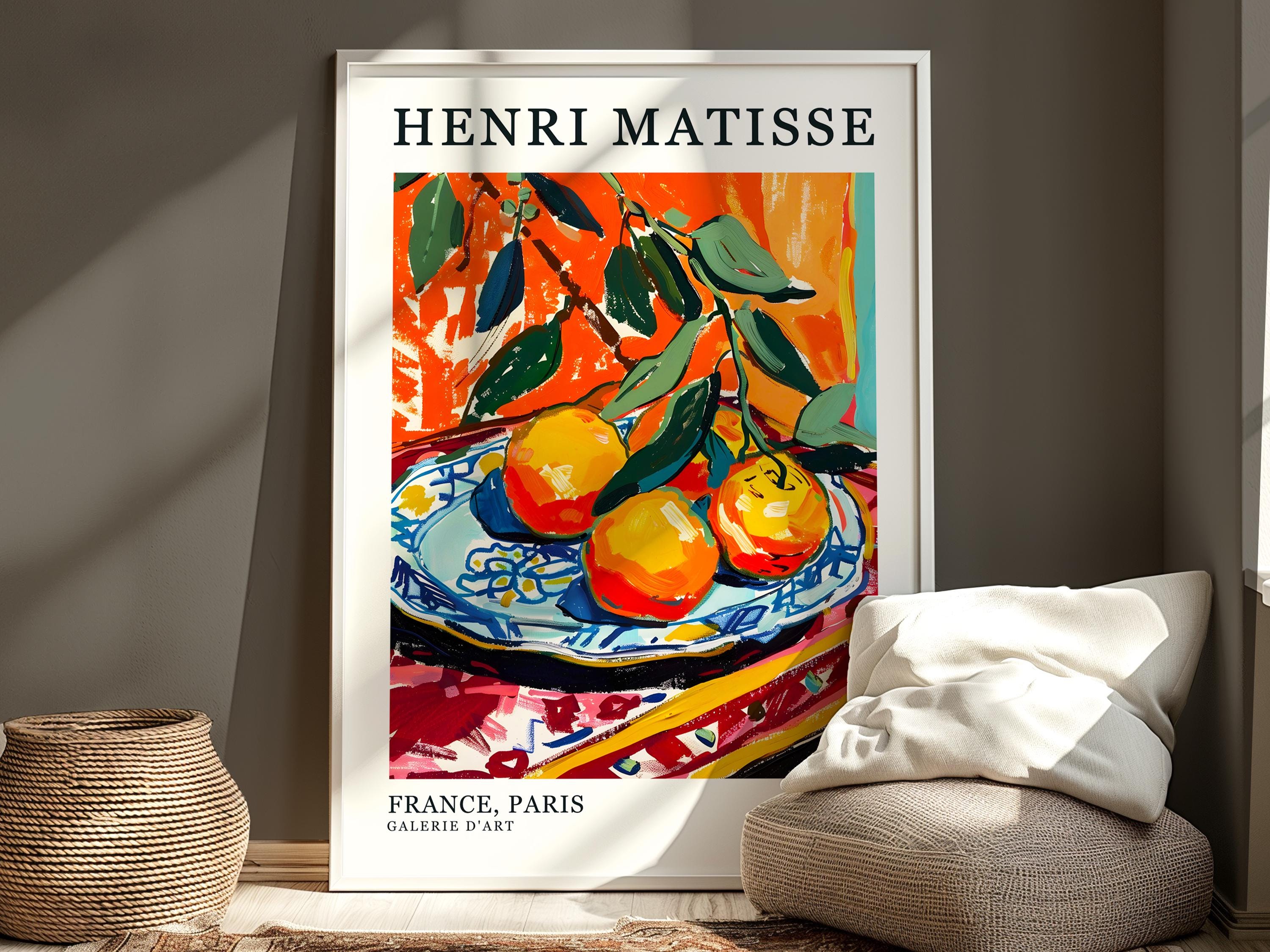 Henri Matisse Oranges Art Print, Still Life, Mid Century Modern