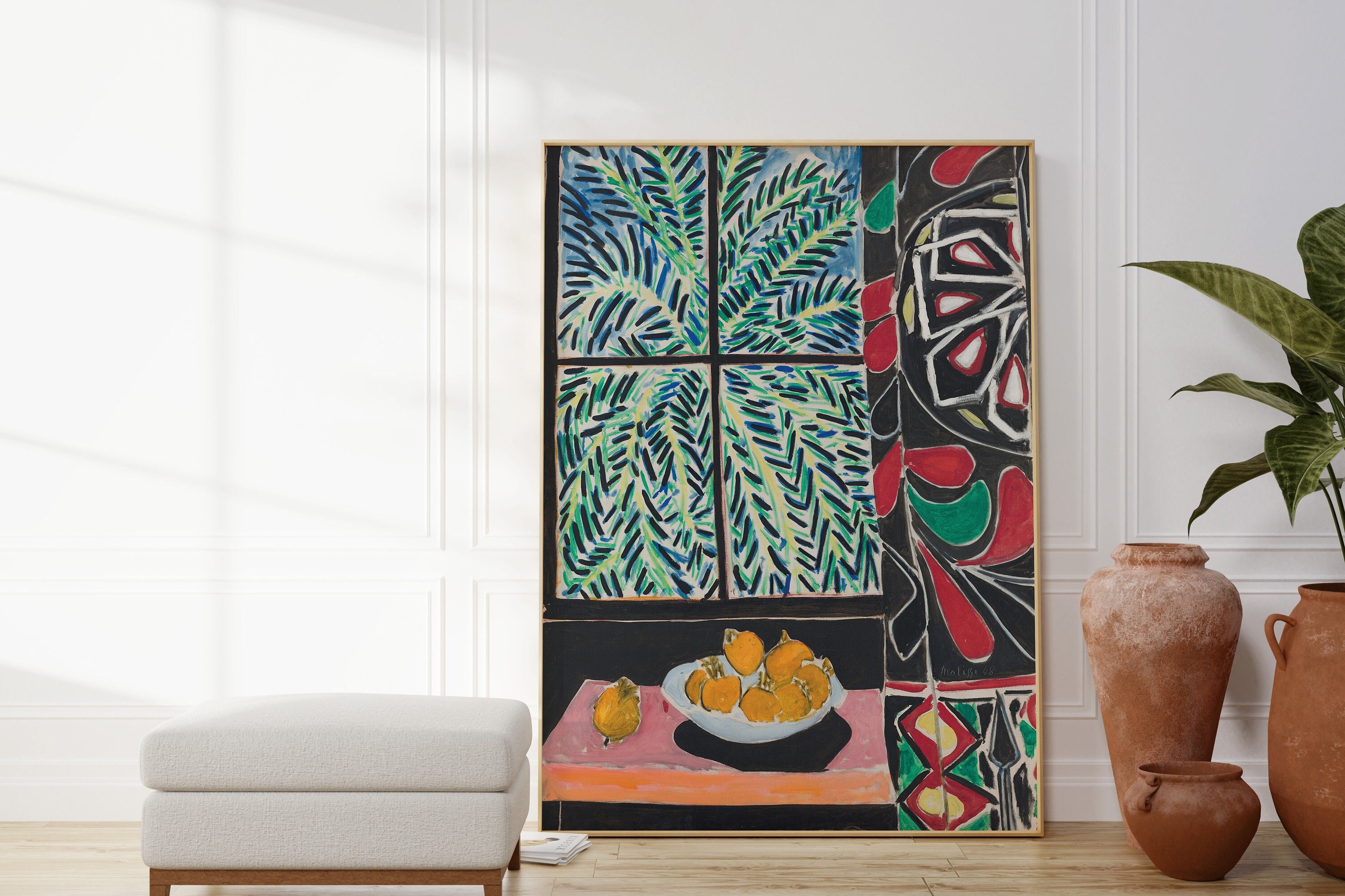 Henri Matisse 'interior With an Etruscan Vase' Print, Colorful