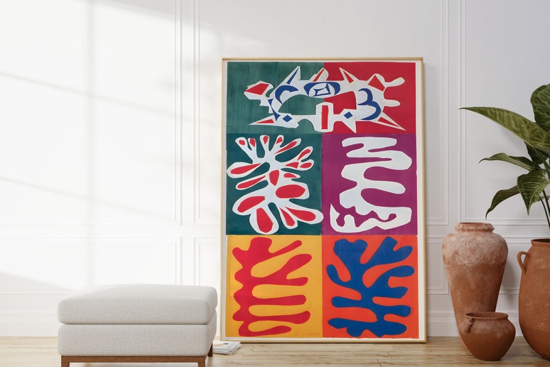 Henri Matisse Set of 3 Prints, Colourful Abstract Wall Art, Modern Home ...