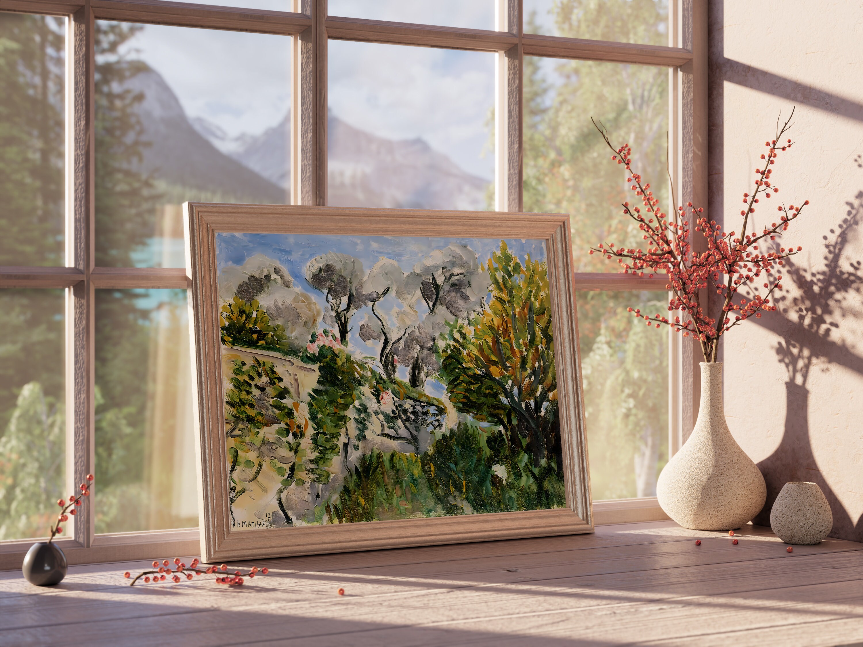 Henri Matisse Olive Trees Print, Botanical Landscape Art Poster