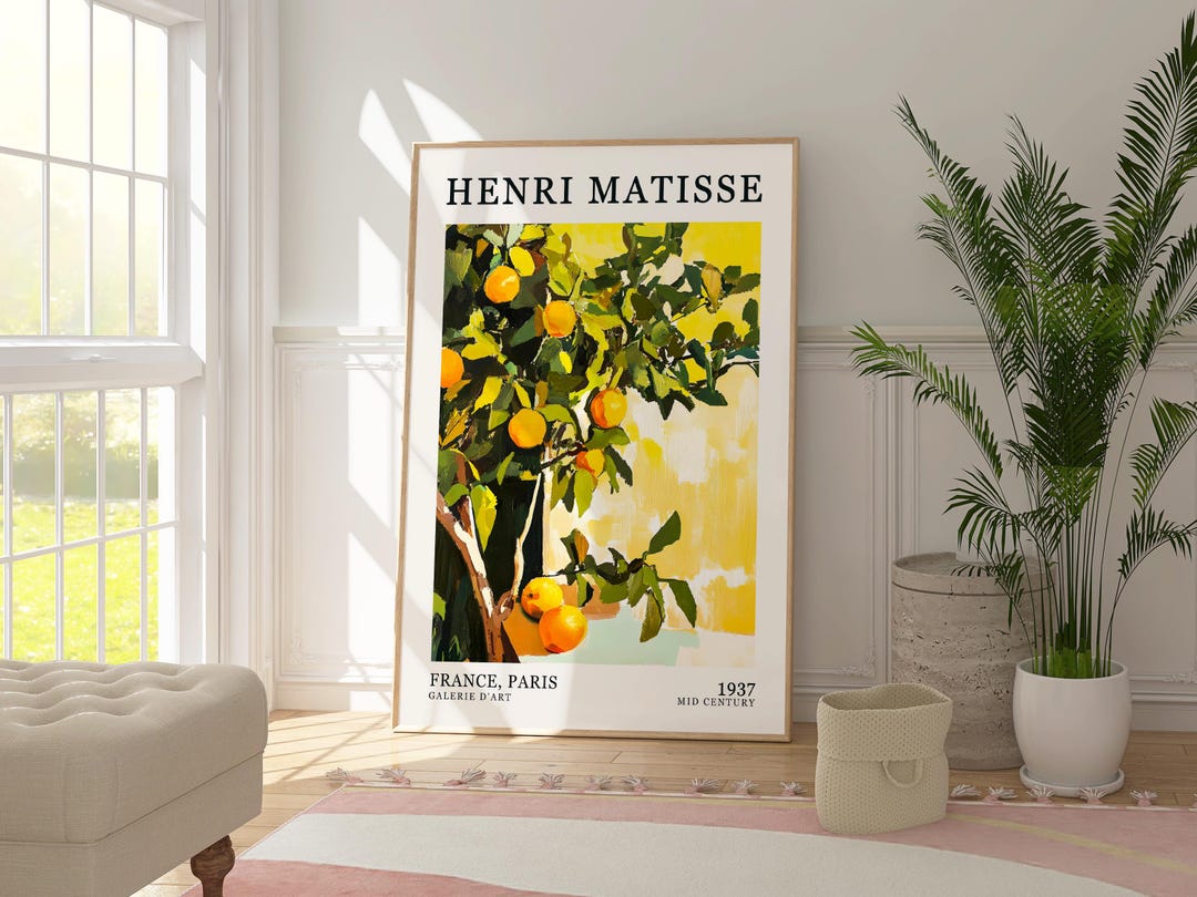 Henri Matisse Oranges Art Print, France Paris Gallery Wall Art
