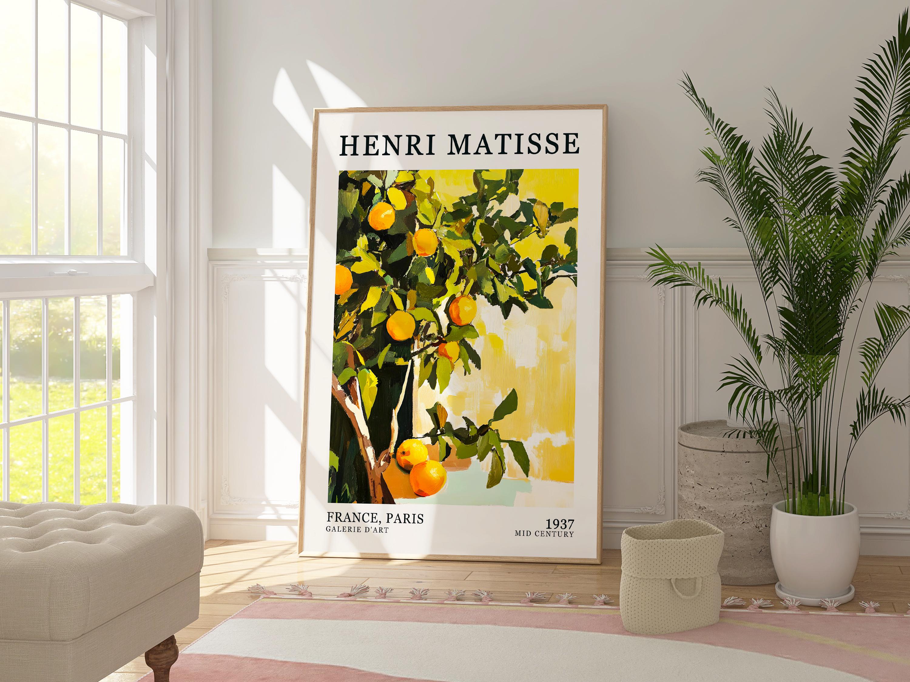 Henri Matisse Oranges Art Print, France Paris Gallery Wall Art
