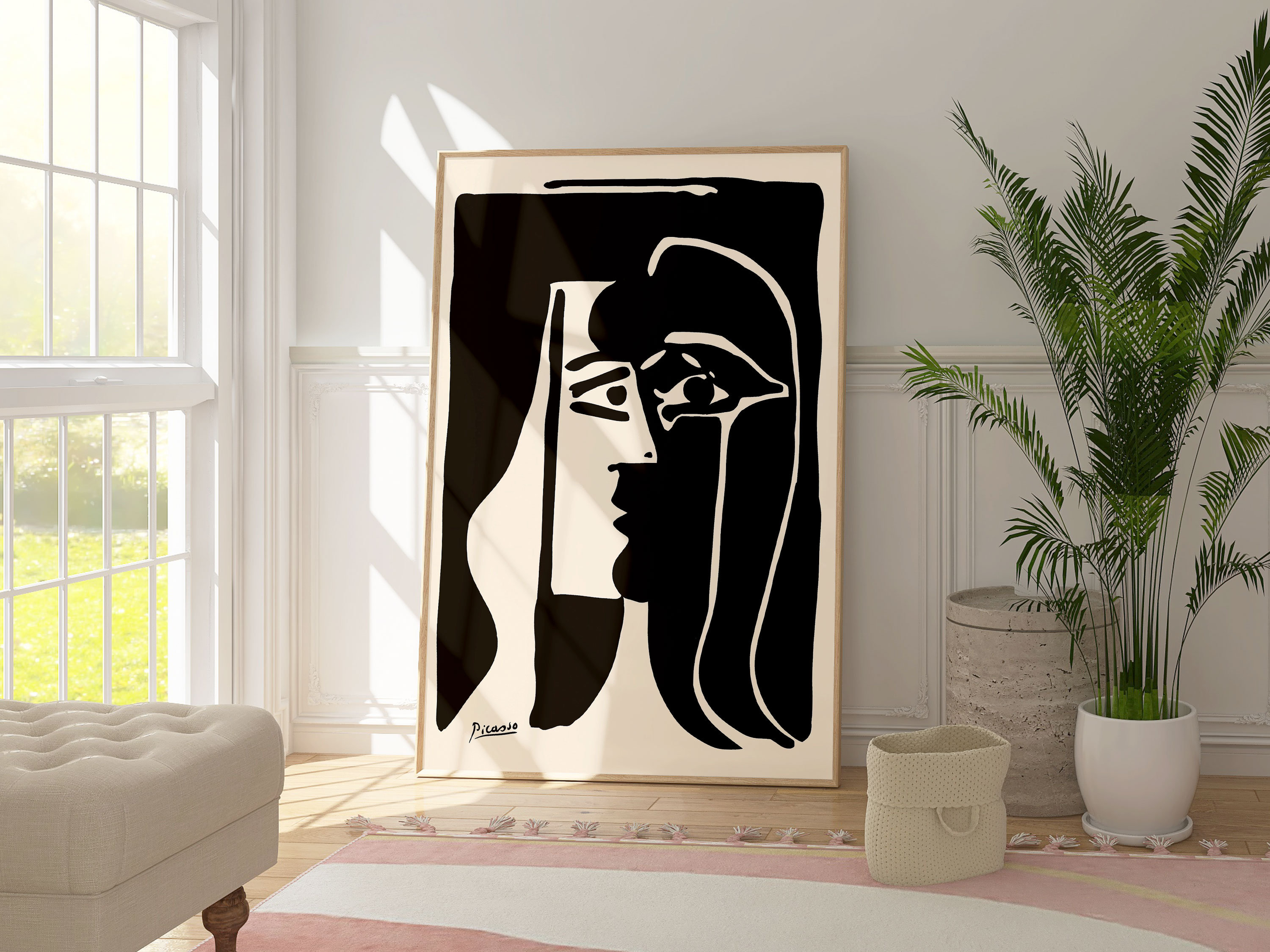 Pablo Picasso the Kiss Print, Modern Abstract Art Poster