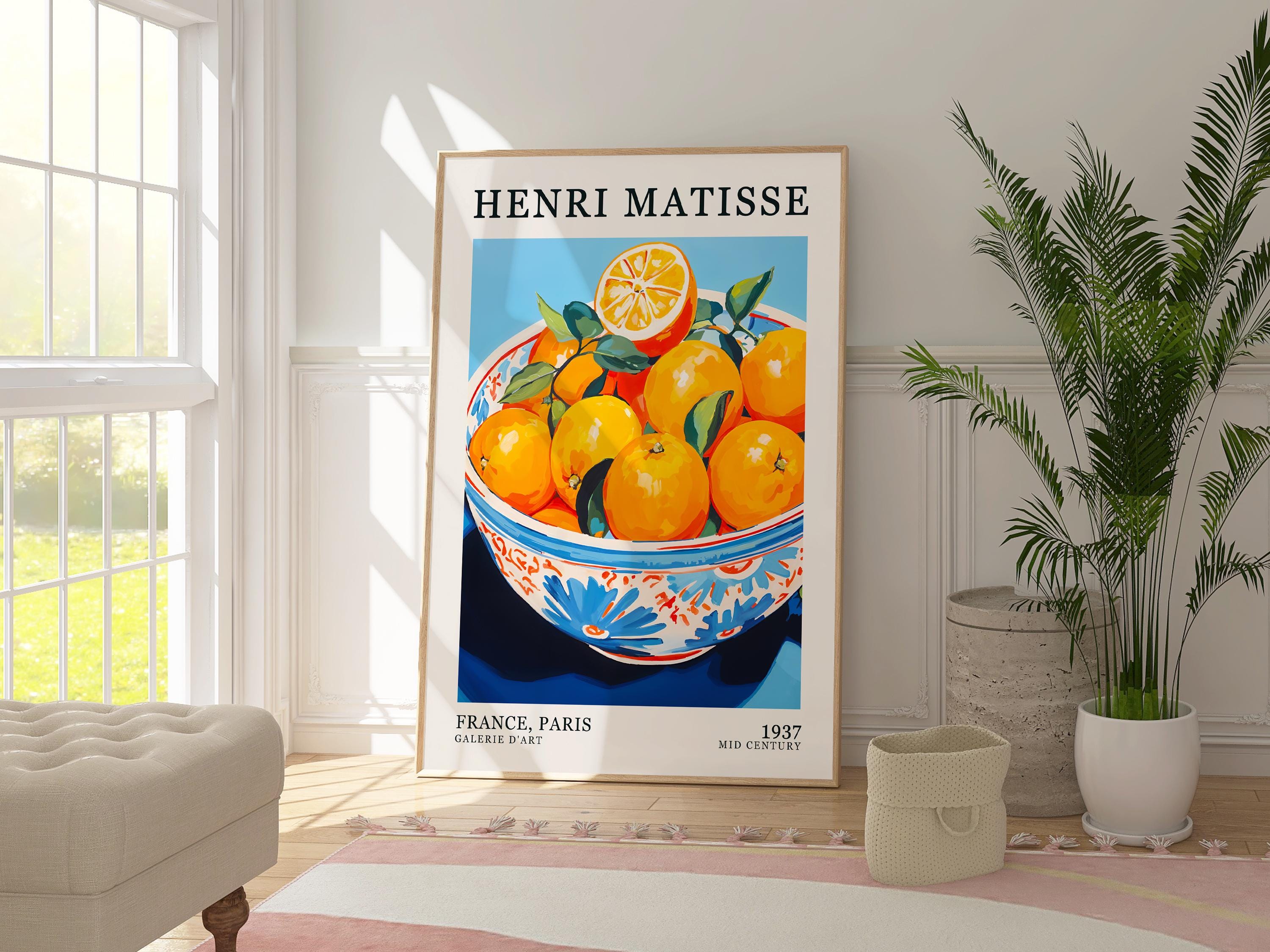 Henri Matisse Fruit Still Life Print, Vintage Paris Art Poster