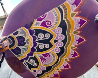 Purple Doily Hanger Plate