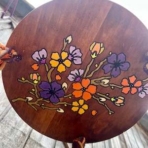 Orange Purple Flowers Hanger Plate