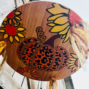 Leopard Pumpkin Hanger Plate