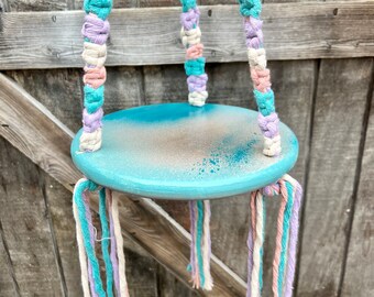Rose Gold Peacock Feather Hanger Plate