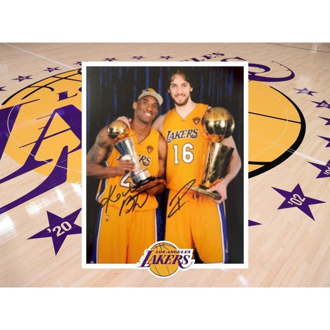 2012 signatures kobe gasol 2/5 2枚-