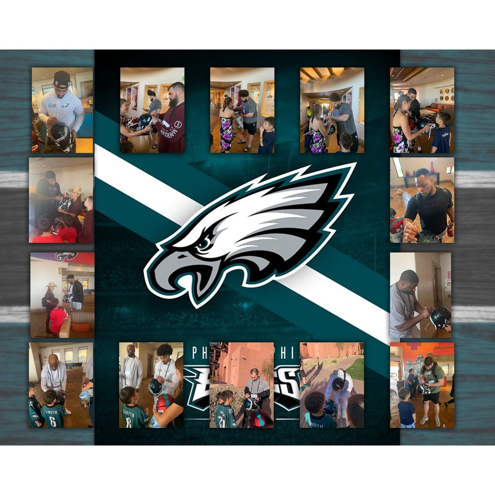 Josh Sweat Philadelphia Eagles 5x7 Photo Signed With Proof Etsy