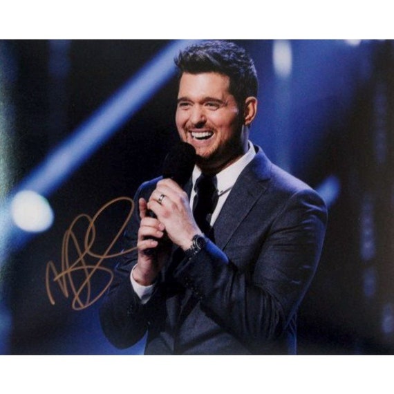 MICHAEL BUBLE SIGNED AUTOGRAPHED REPRINT 8X10 COLOR PHOTO PROMO POSTER GLOSSY 