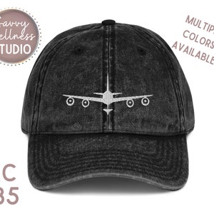 KC-135 Baseball Cap, Cute Vintage Embroidered Hat, kc-135 Spouse gift, Stratotanker