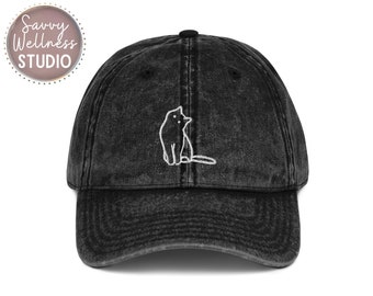 Embroidered Cat Dad Hat, Baseball Cap, Cat Mom, Cat Lover Gift, Cat Mom Era
