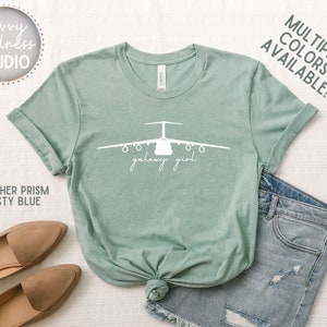 Galaxy Girl C-5 Shirt, C-5 Spouse Shirt, C-5 Girlfriend Shirt, Pilot Wife Shirt, Airframe Shirt, C5 Galaxy, C-5 Pilot Shirt,Cute Plane Shirt