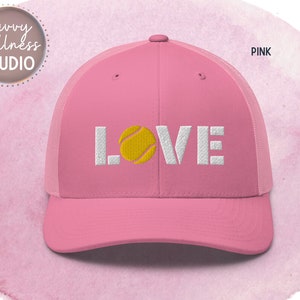 Pink Tennis Love Hat - Etsy display picture 1