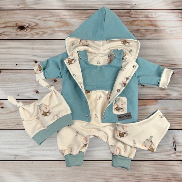 Newborn Set Homecoming Outfit Größe 56 Babyparty Cominghome Outfit Strampler Mütze