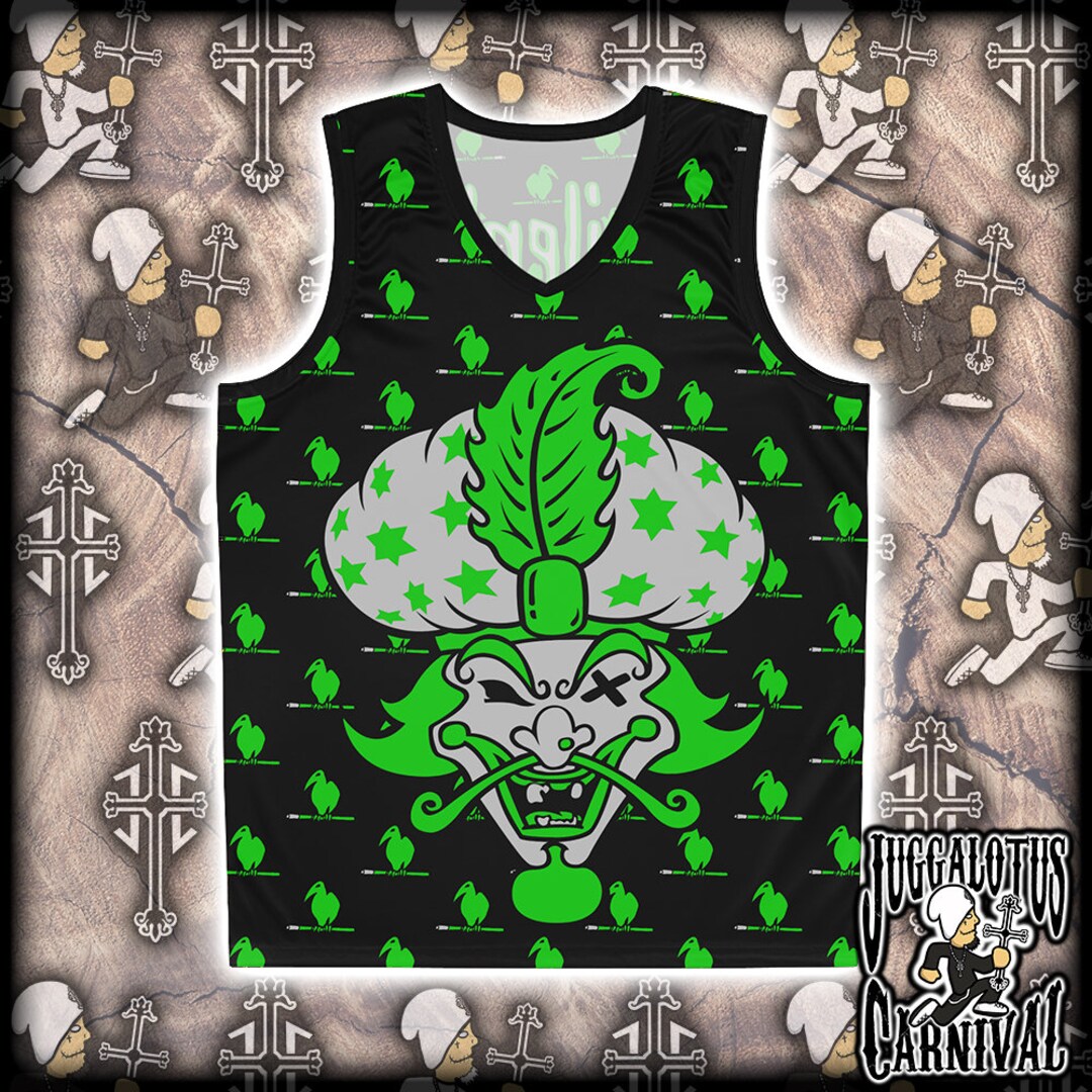 The Great Milenko Green Insane Clown Posse ICP Basketball Jersey AOP Etsy