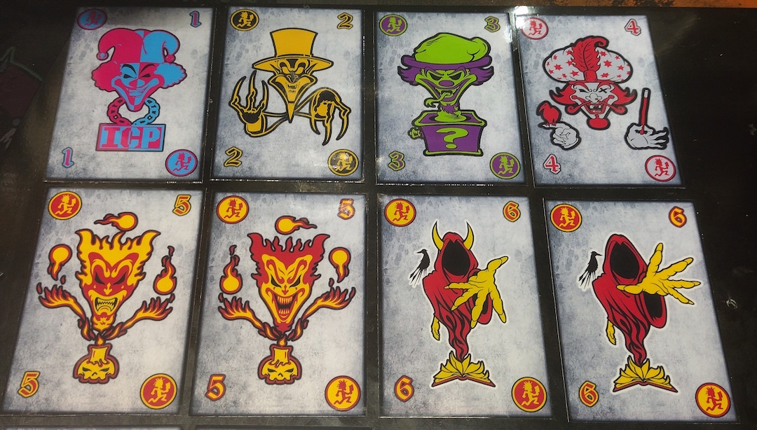 Insane Clown Posse Glossy Joker Cards 8 Etsy