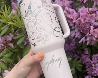 Custom Engraved Nurse Stanley Cup | Personalized Healthcare Hero Gift