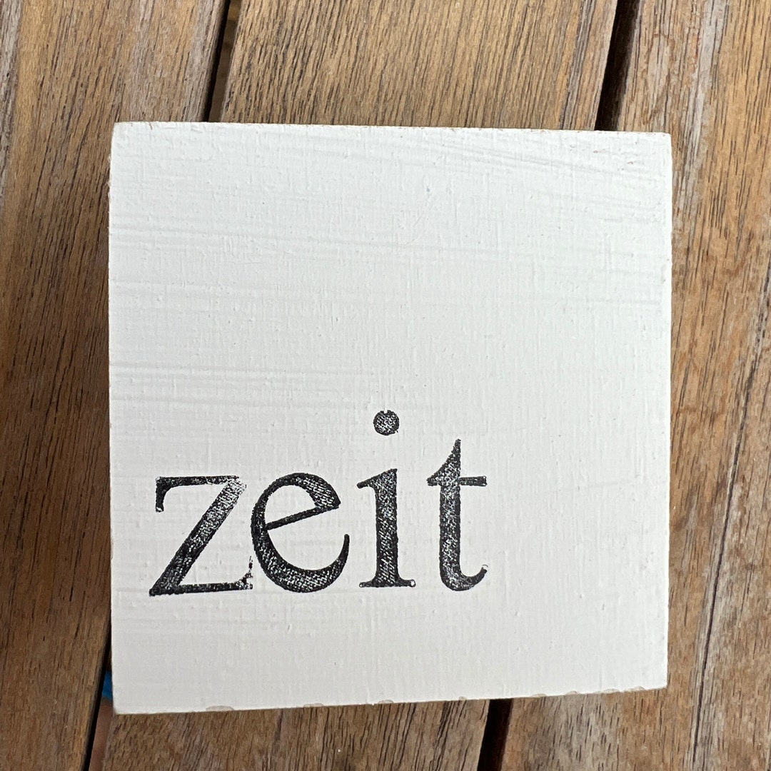 Kleines Holzschild mit Spruch Zeit wunderbare Geschenkidee oder Deko