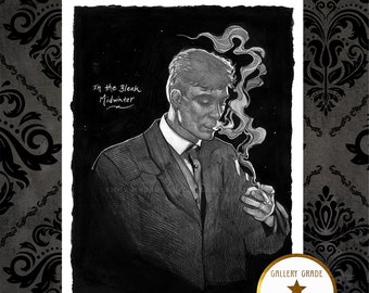 In the Bleak Midwinter | Gothic Dark Art Print | Peaky Blinders Illustration