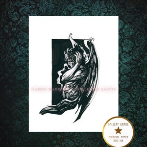 Devil&#39;s Lamentations Fine Art Print | Gothic Occult Dark Art